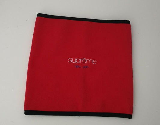 FW16 Supreme Polartec fleece neck gaitor red gaiter neck warmer New York