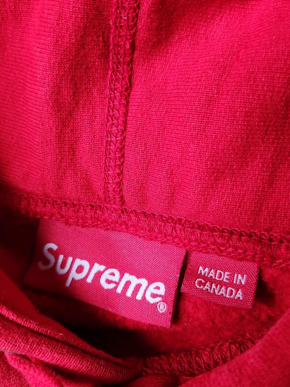 FW18 Supreme Gradient Sleeve hooded sweatshirt size L large red hoodie