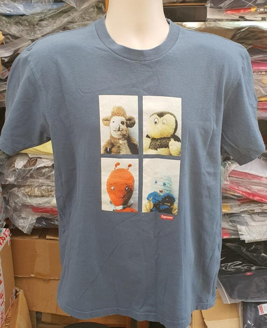 FW18 Supreme Mike Kelley Ahhyouth! Tee size M medium T-Shirt slate blue