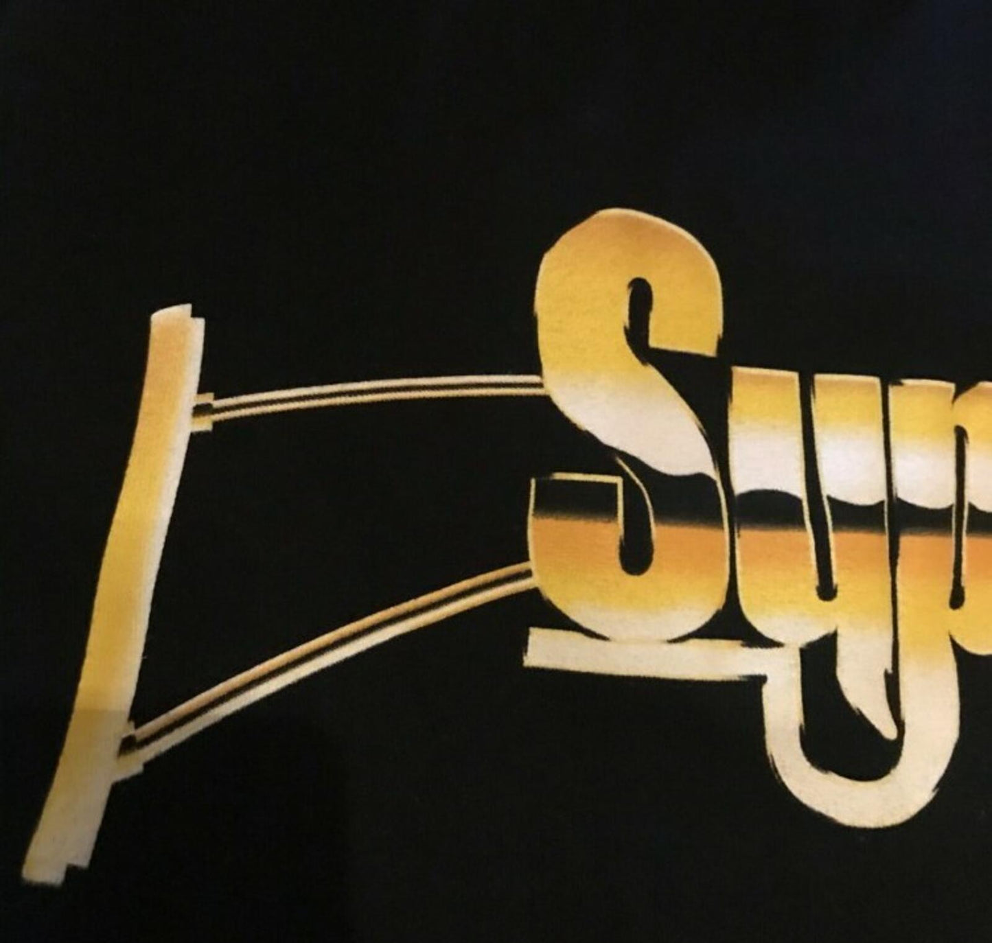 SS17 Supreme Automatic Tee Black Size M