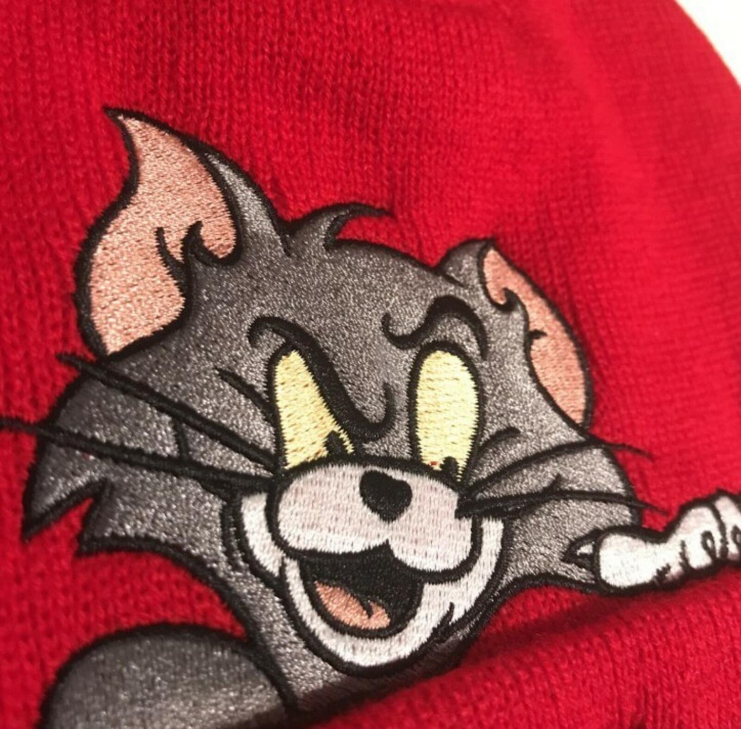 FW16 Supreme Tom & Jerry red beanie Hat