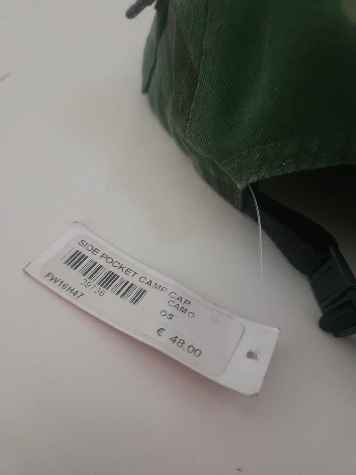 FW16 Supreme Side Pocket Camp Cap Camo Woodland