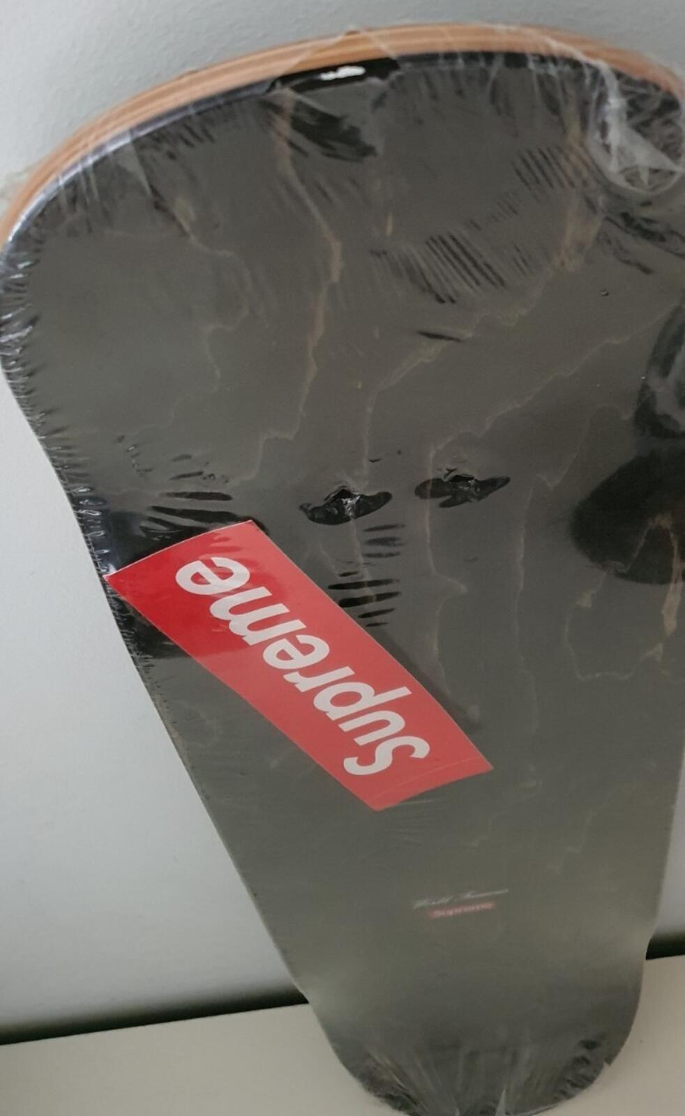 SS17 Supreme Flowers Skateboard Skate Deck Black Accessory