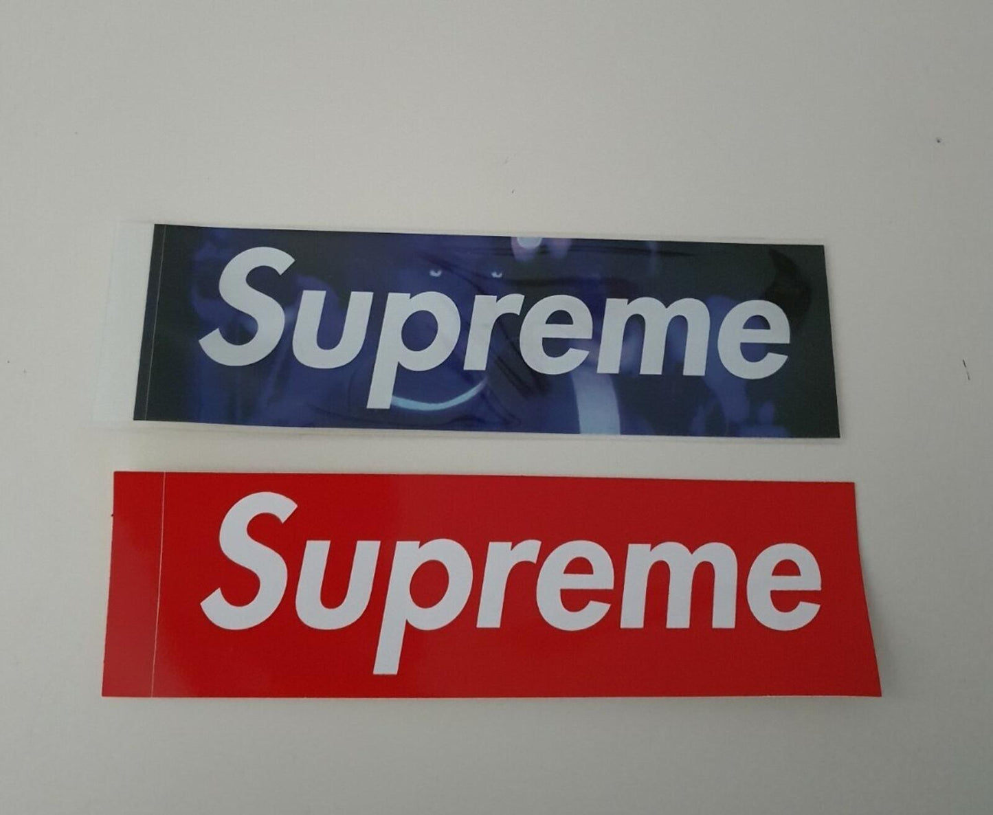 1x FW21 Supreme America Eats Its Young box logo sticker DMX NAS blue