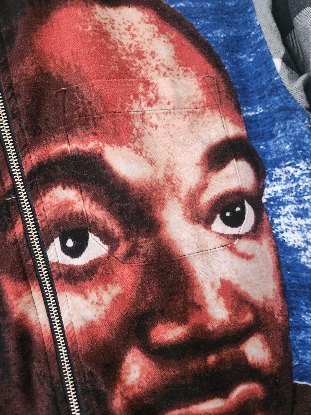 SS18 Supreme Camisa de Franela con Cremallera MLK Talla S Pequeña con Cremallera Martin Luther King Dream