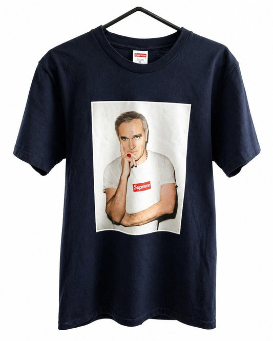SS16 Supreme x Morrissey Photo Tee Navy Talla M