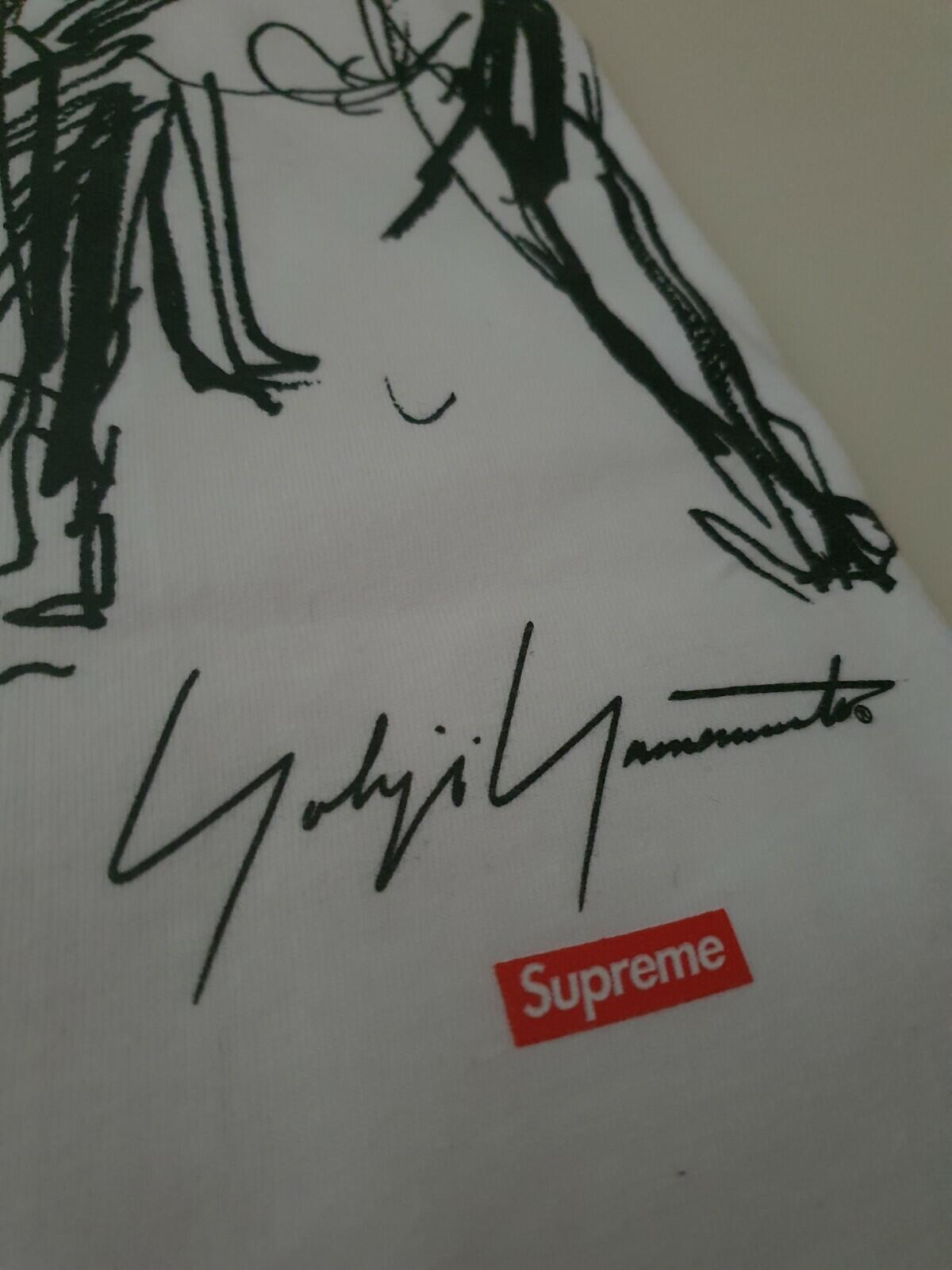 FW20 Supreme Yohji Yamamoto Portrait tee white T-shirt M medium YuukaAsakura