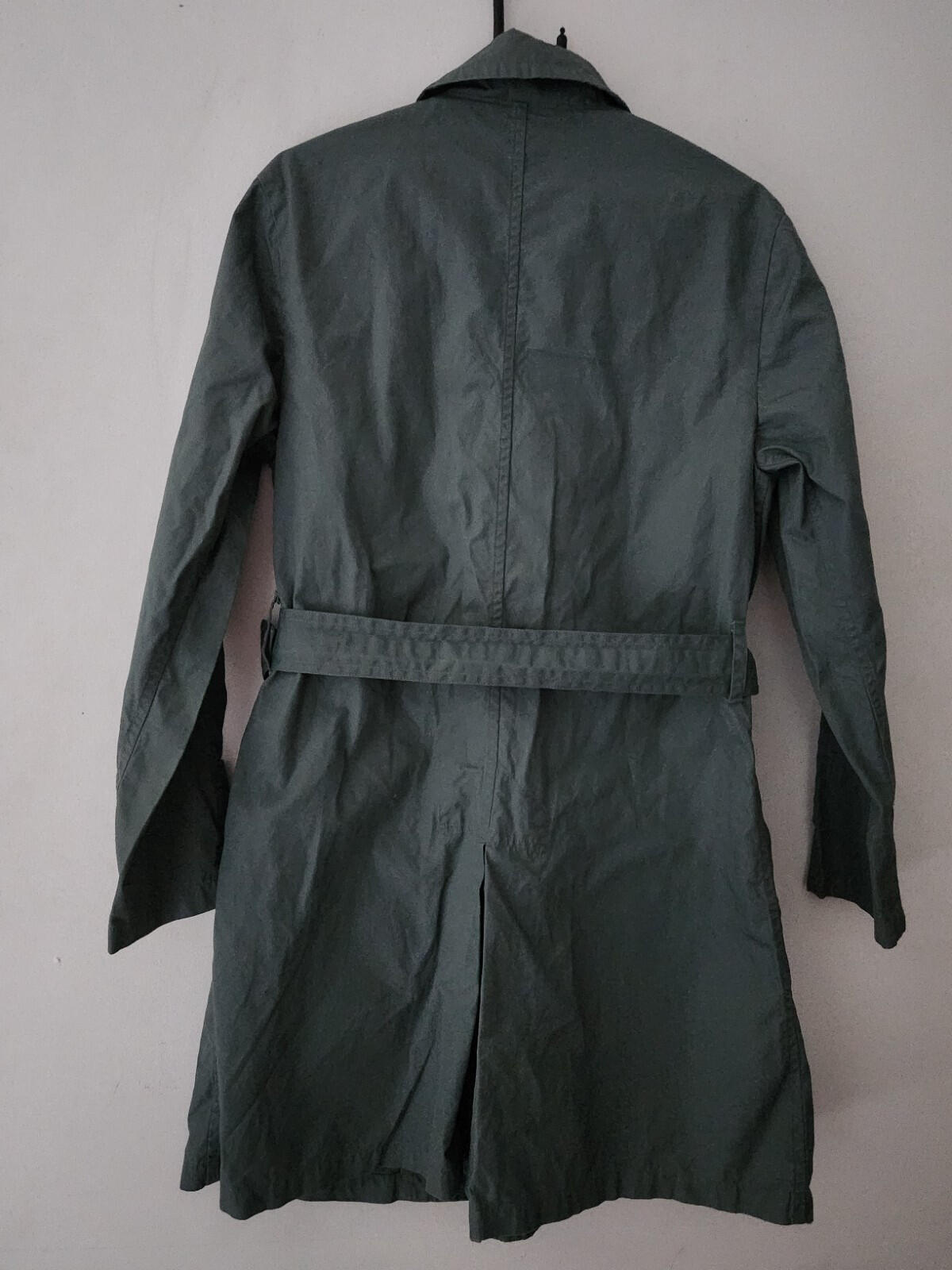 SS16 Supreme Belted Trench Coat Black Death Size S Small Water Resistant Jacket
