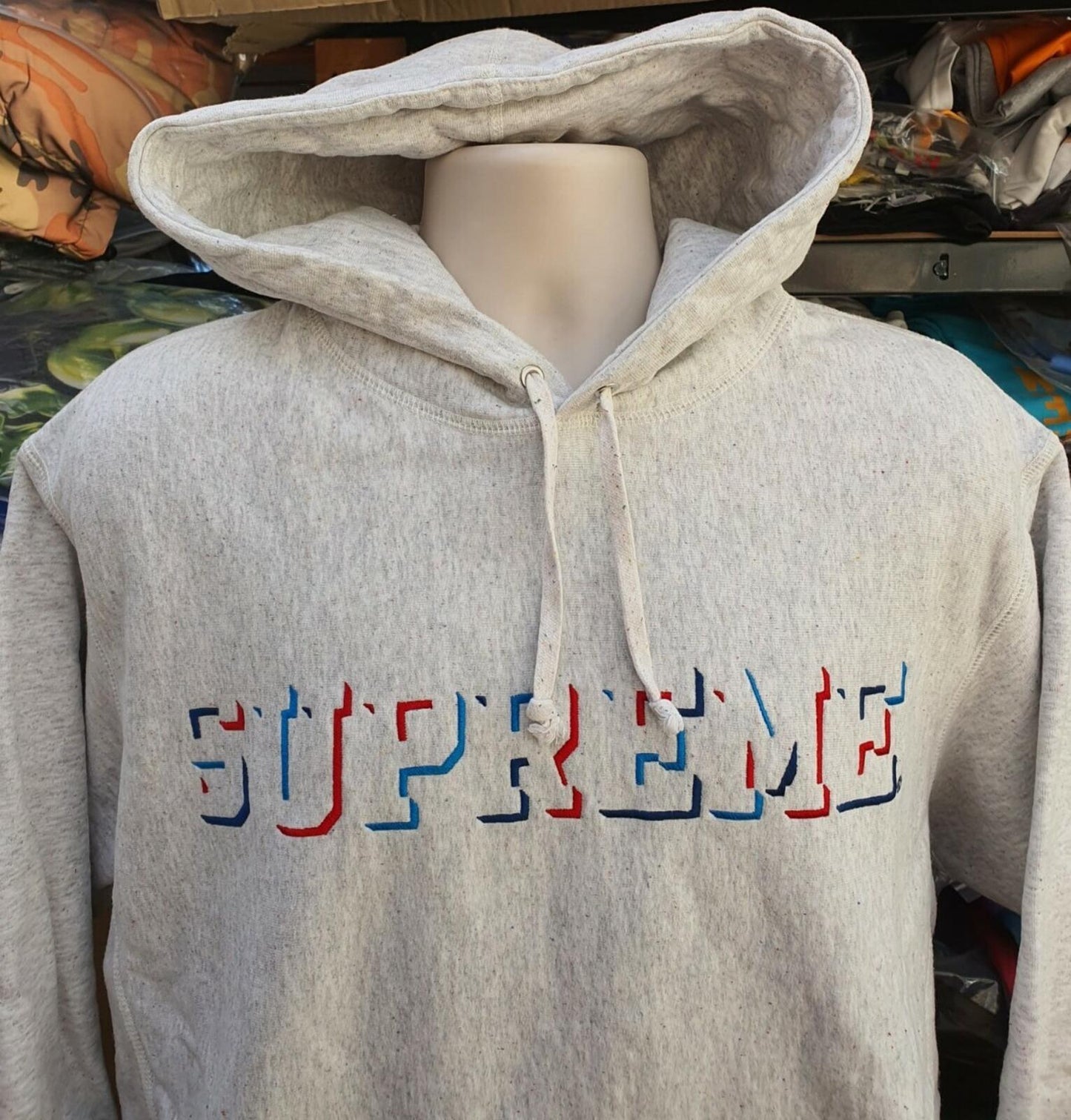 Sudadera con capucha Supreme Drop Shadow FW20 Gris Brezo Talla M