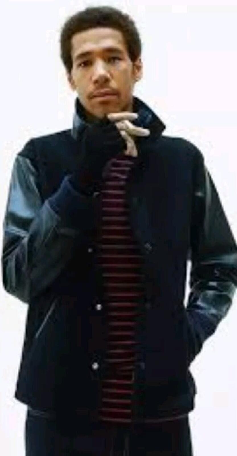 FW11 Supreme Miners Jacket Wool Leather Sleeves Black Large Vintage 2011 Varsity