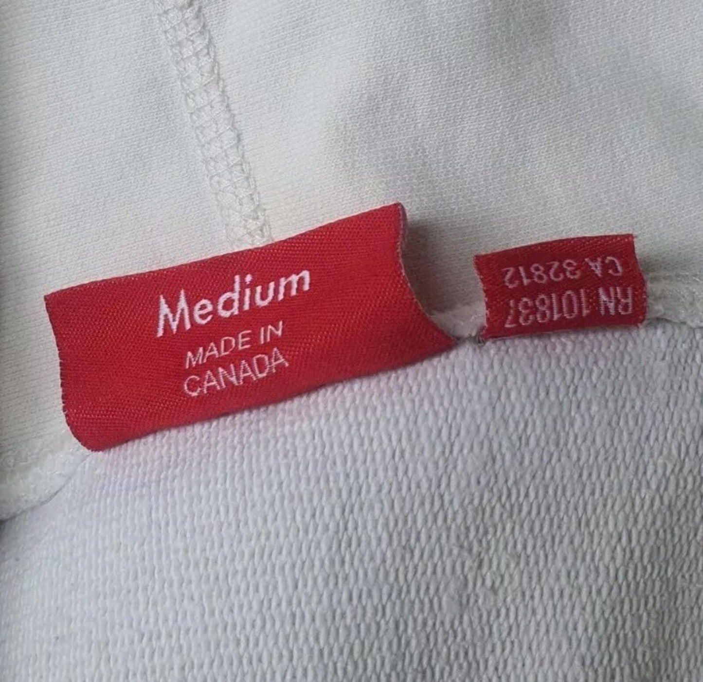 SS14 Supreme Riot Pullover Hooded Sweatshirt M medium White hoodie Neville Brody