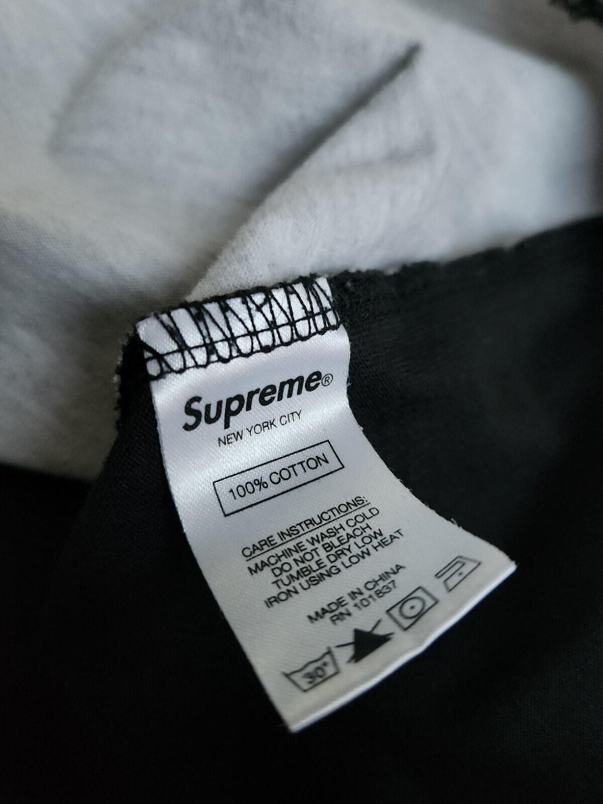 SS20 Supreme Patchwork Pocket Tee Kurzarm-Top Größe L Large T-Shirt Schwarz