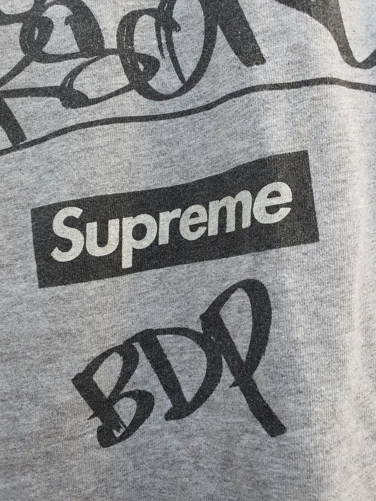 FW14 Supreme KRS-One All Means Tee Heather Grey Size M