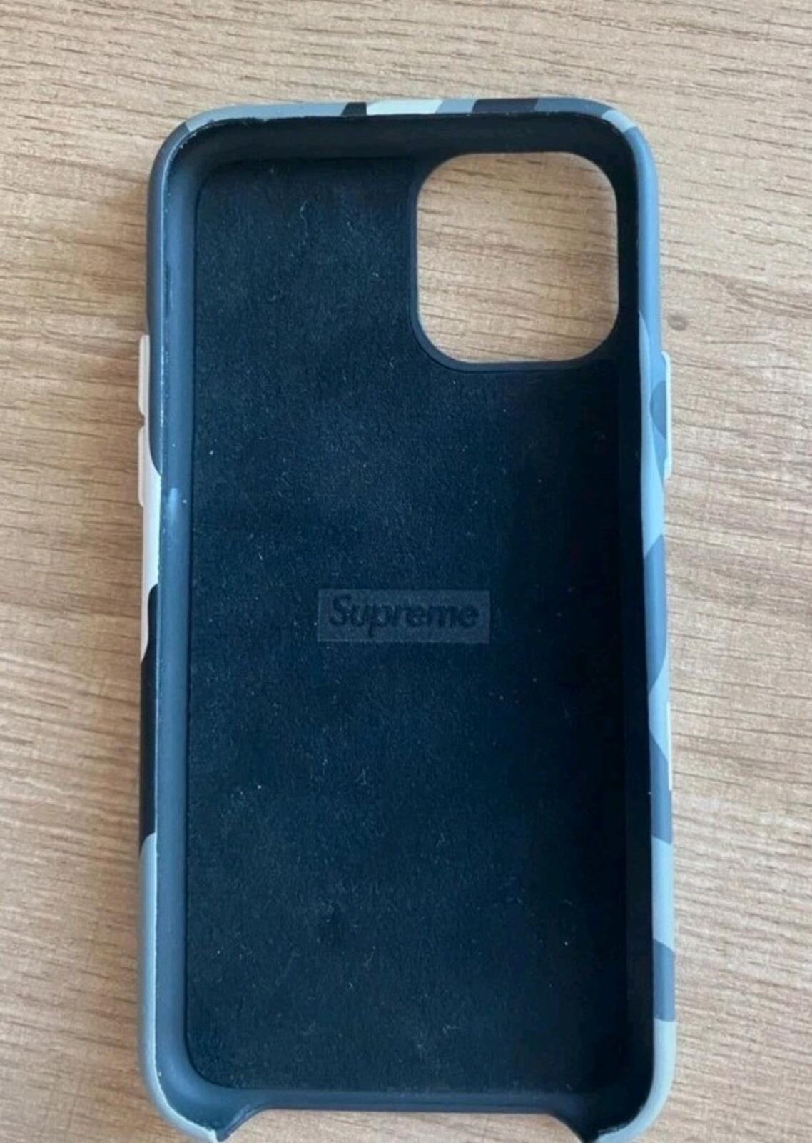 FW20 Supreme Camo iPhone Case Snow Camo Accesorio iPhone 11 Nueva Protectora