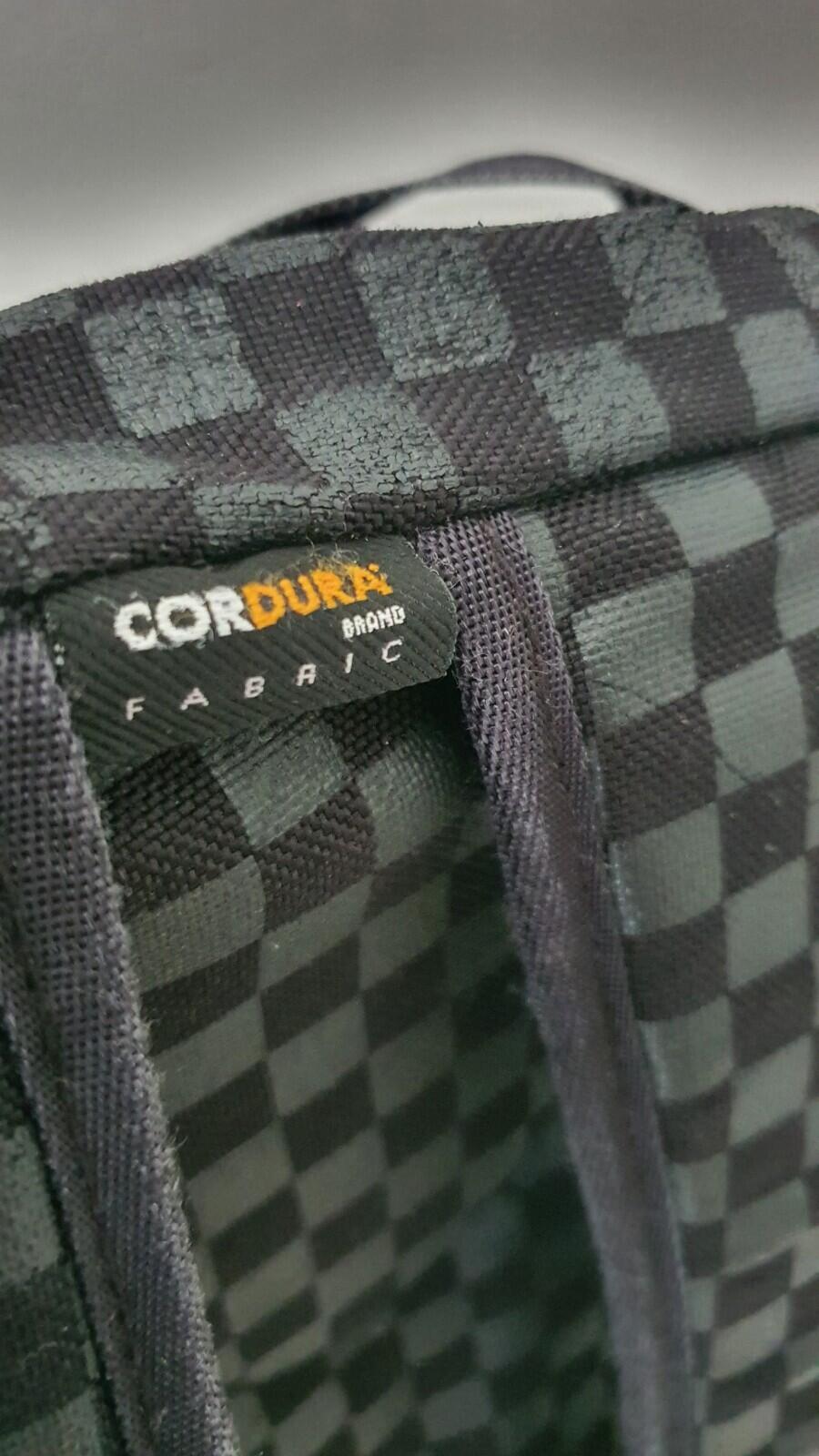 FW11 Supreme Printed Check backpack box logo bag Checkered vintage Rare Black