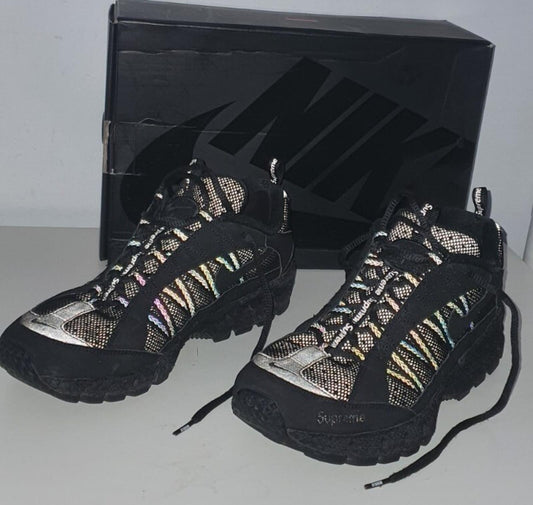 FW17 Supreme x Nike Air Humara '17 Sportschuhe Schwarz Größe US 10 UK 9 EU 44 Los