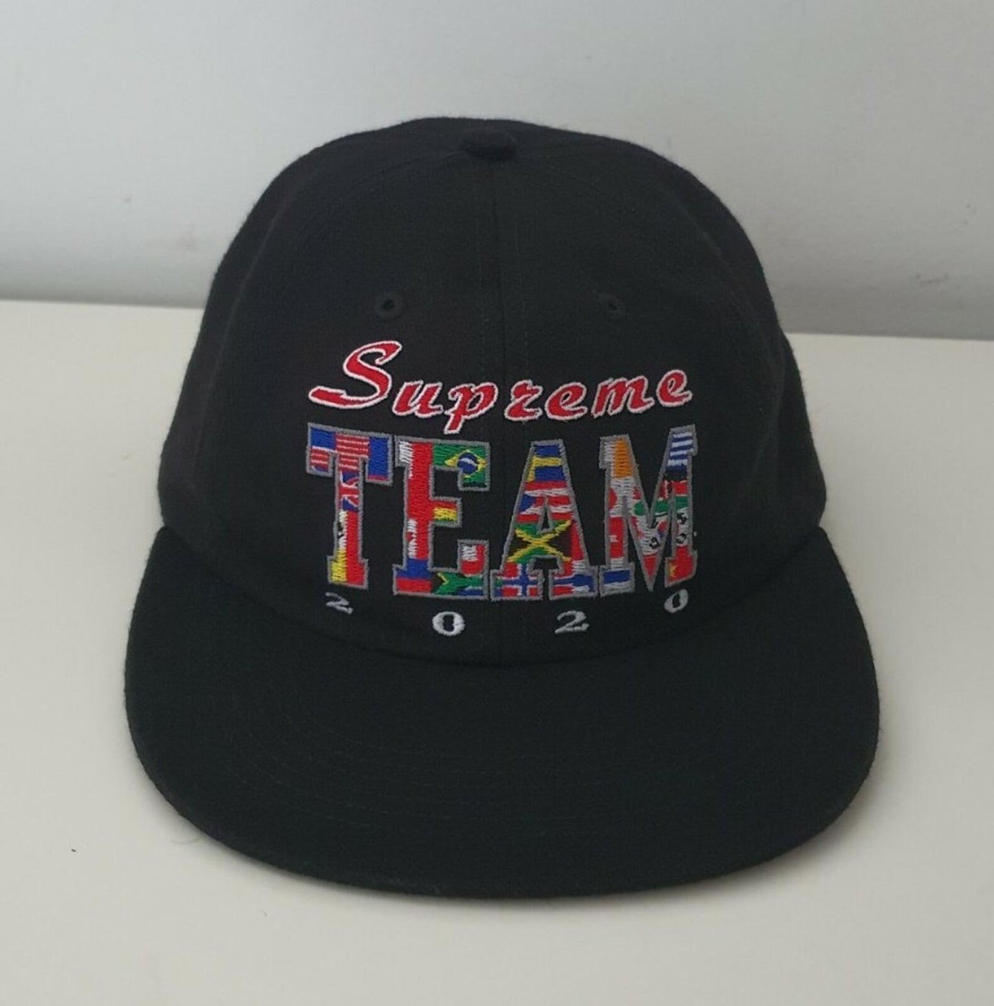 SS20 Supreme Supreme Team 6-panel Cap Black