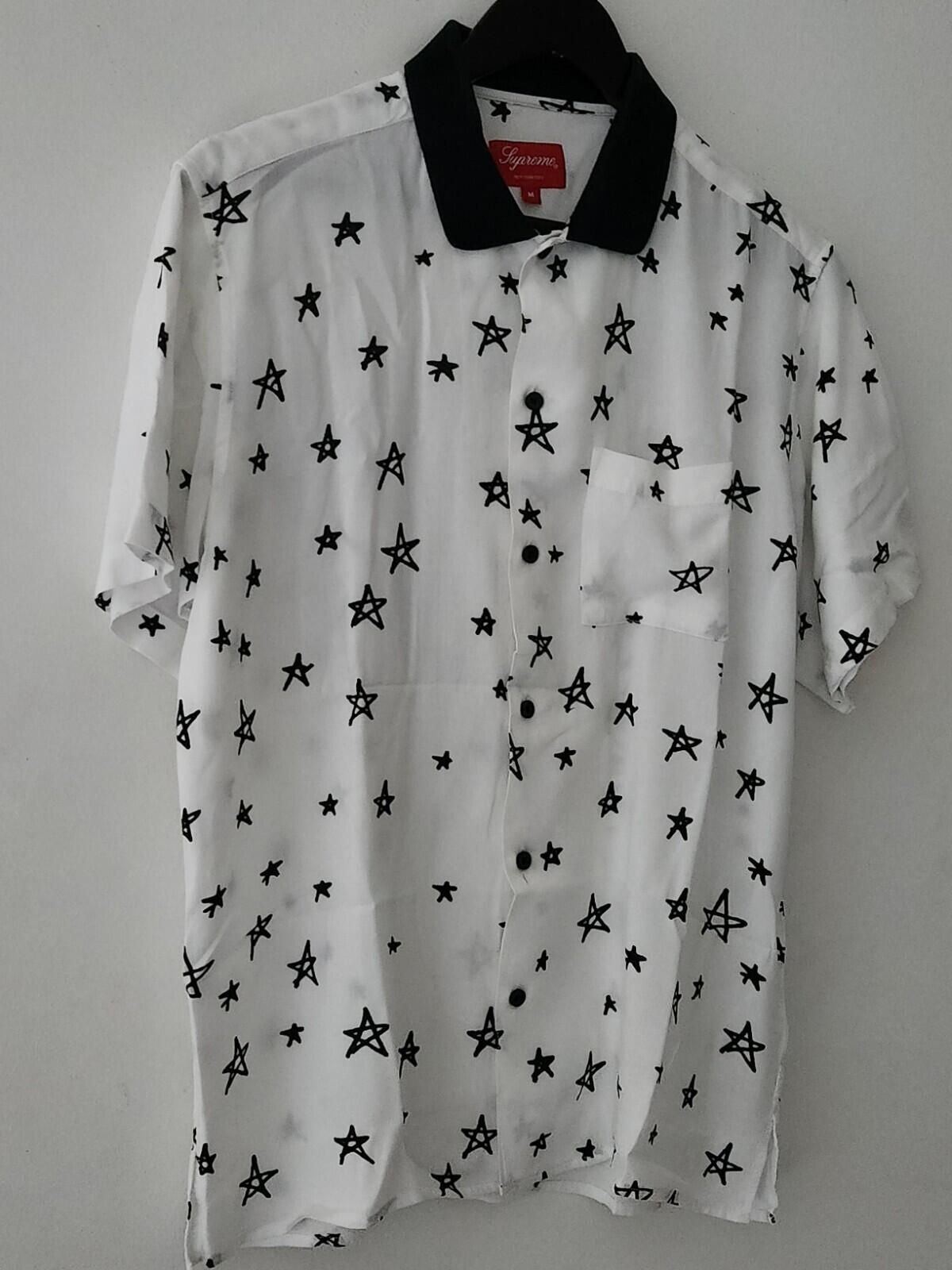 SS18 Supreme Devil rayon S/S Shirt M medium Original artwork by Daniel Johnston