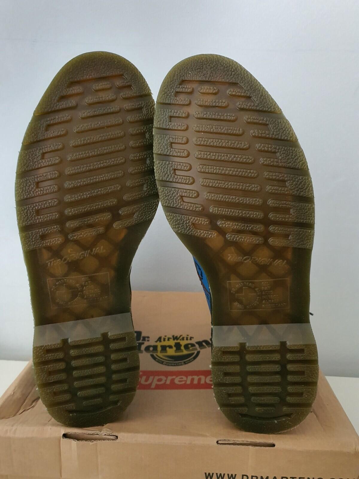 FW16 Supreme Undercover Dr. Martens 8-Eye anarchy blue boots UK 10 EUR 45 US 11