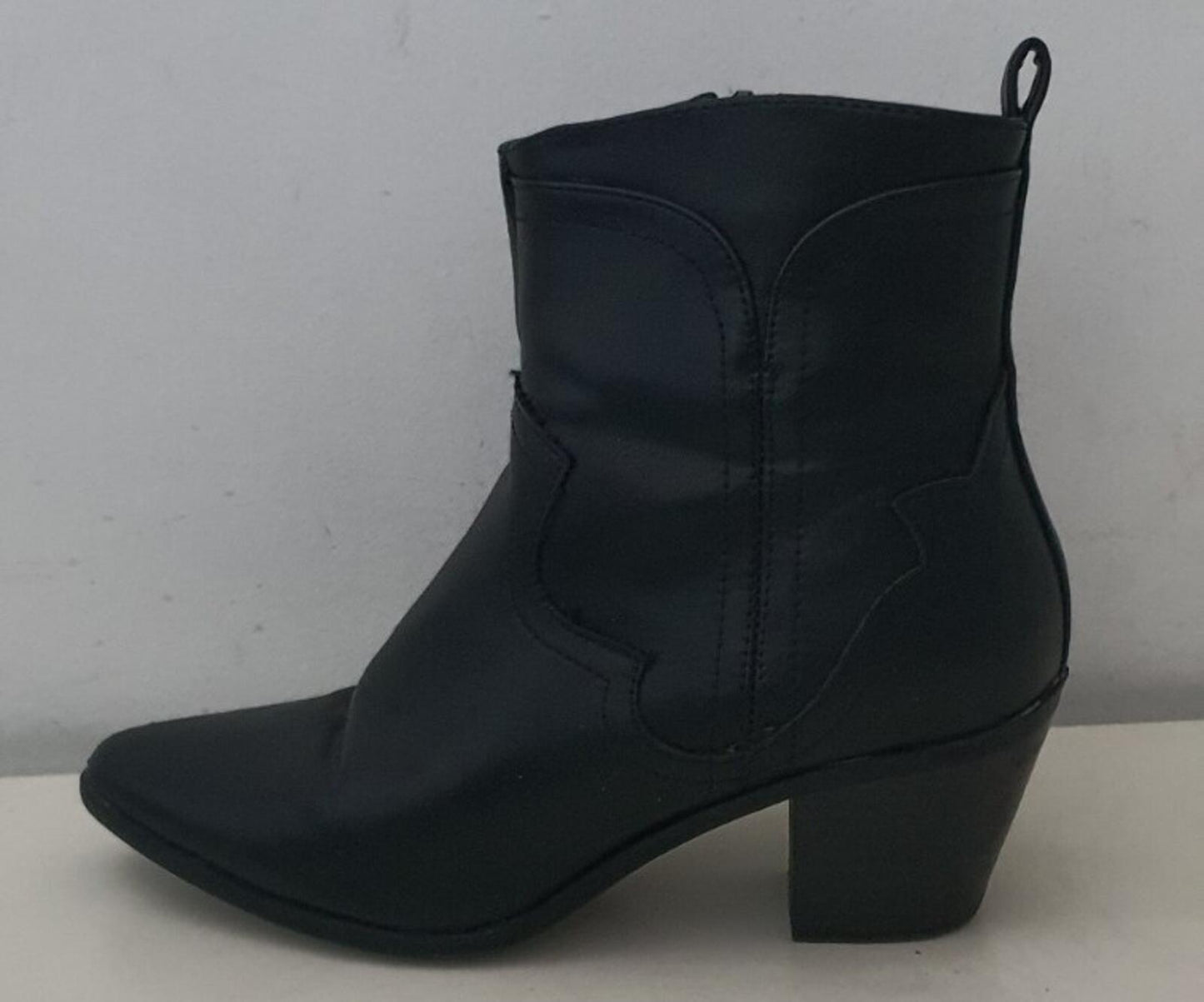 NEW LOOK black Western women's ankle boots size UK 4 EUR 37