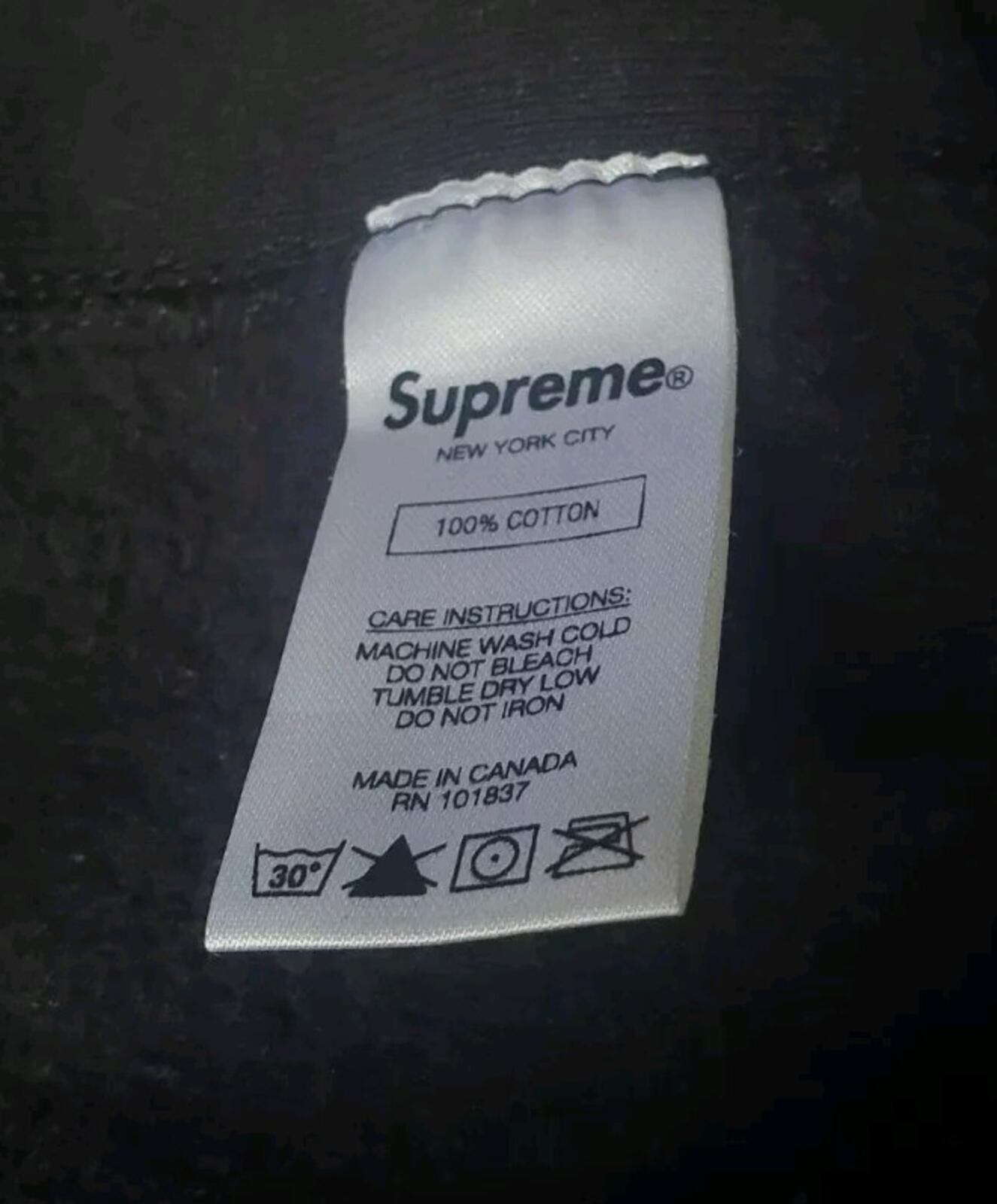 FW19 Supreme S Logo Hooded Sweatshirt Black Size M