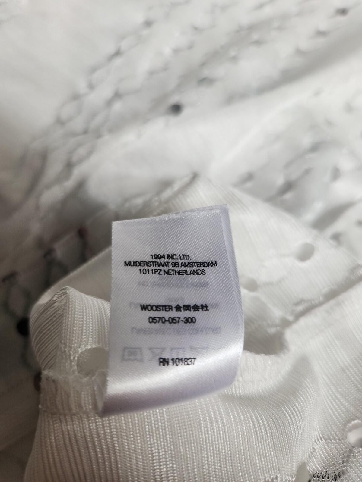 SS22 Supreme Perforated Stripe Warm Up Top Kurzarm-Oberteil M T-Shirt weißes T-Shirt Jersey