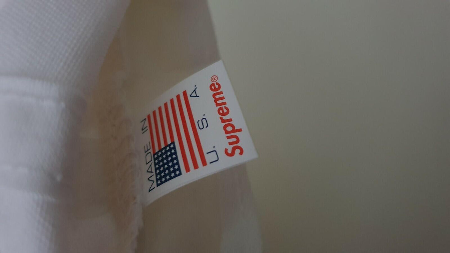 FW18 Supreme Horizon 5-panel hat white cap Farmland logo A CEASE AND DESIST