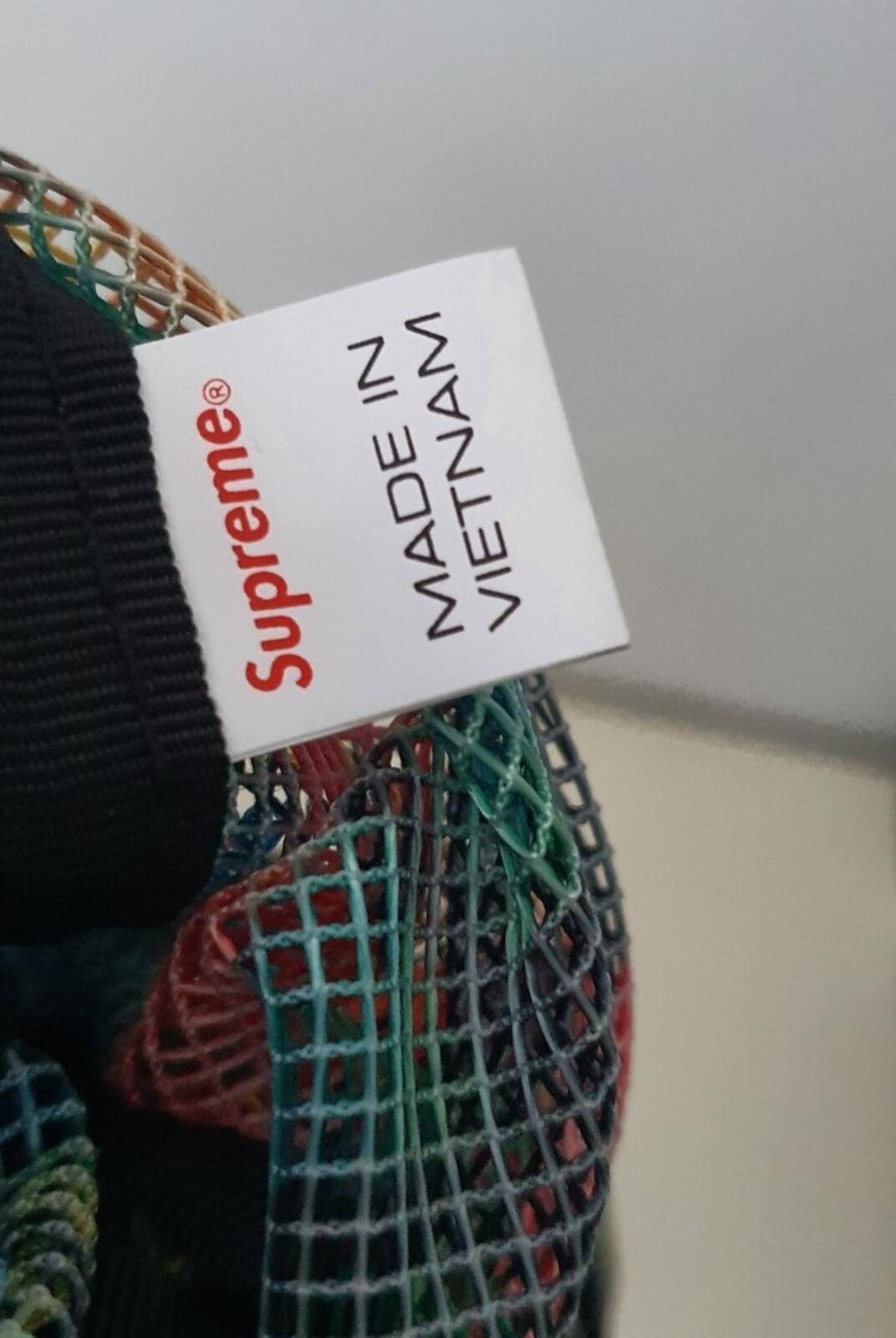 SS21 Supreme x South2 West8 heavy mesh game bag Multicolour shoulder bag