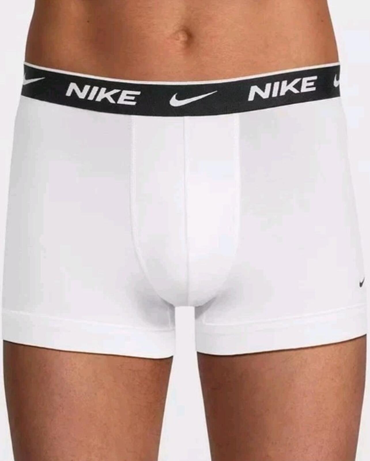 NIKE 3 pack regular-fit stretch-cotton trunks White XL Underwear Dri-FIT New