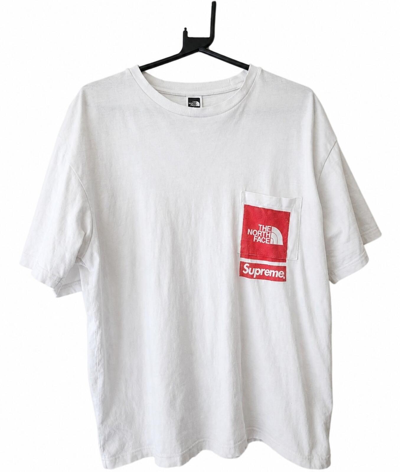 SS23 Supreme x The North Face Printed Pocket Tee White Size M