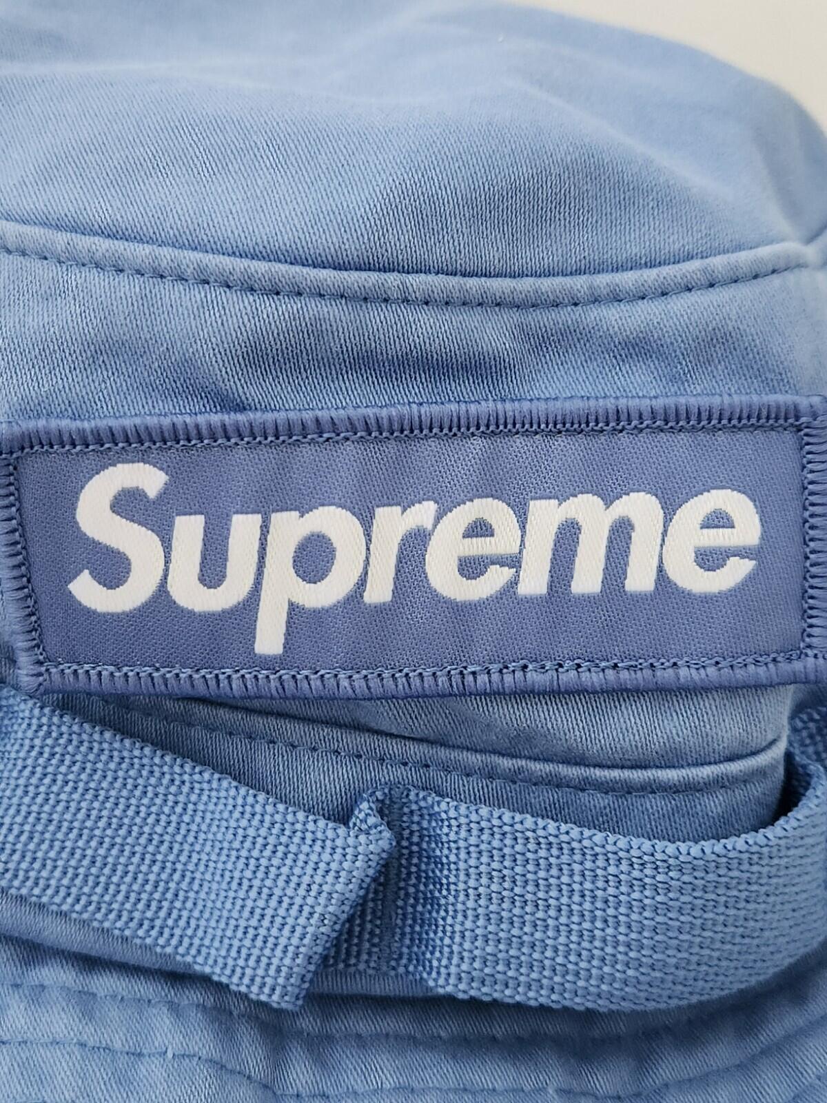 SS22 Supreme Military Boonie Blue Bucket hat M/L Crusher Medium / Large