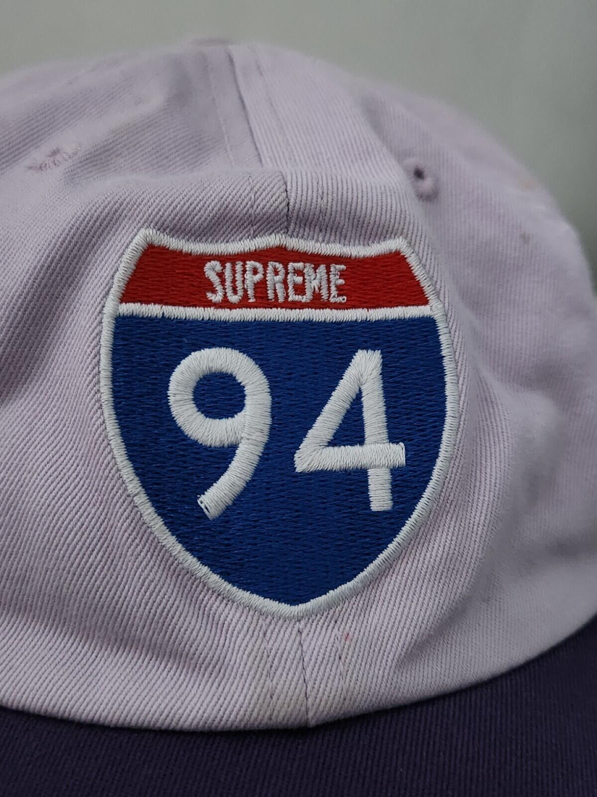 FW20 Supreme Interstate 6-panel Purple Pink Cap hat