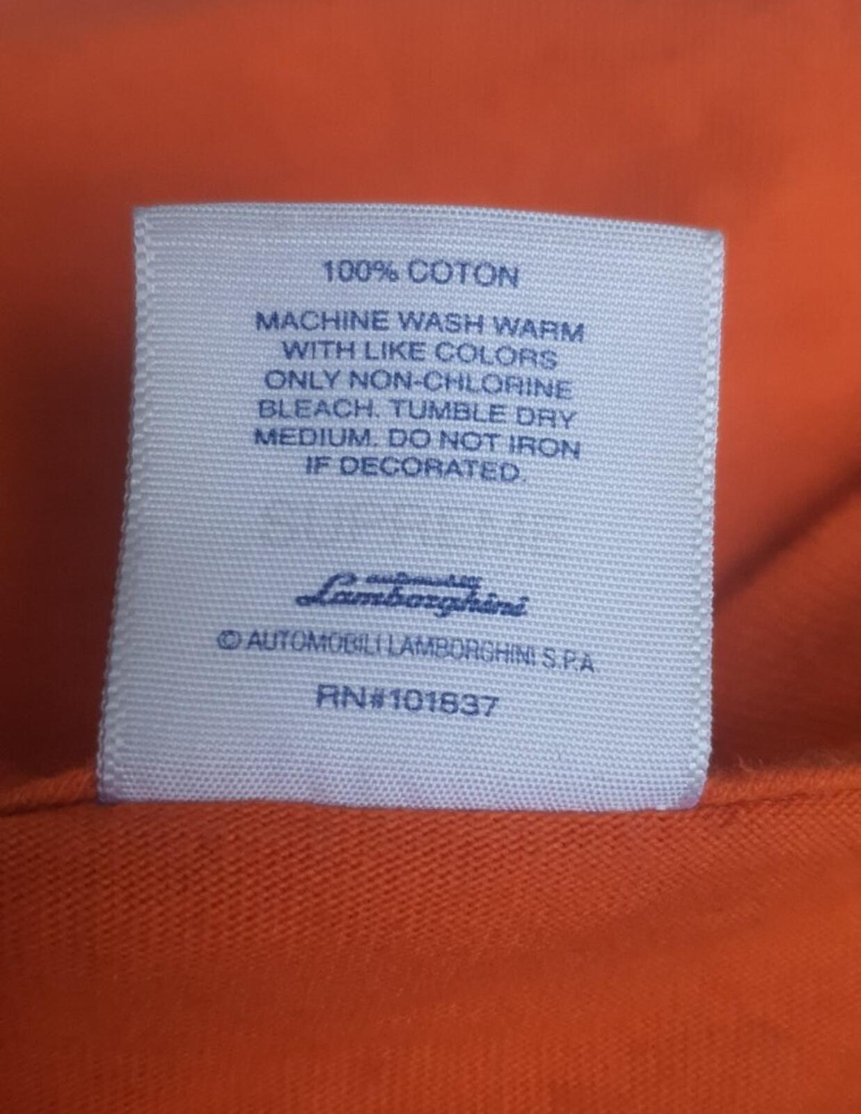 SS20 Supreme Automobili Lamborghini Tee Größe L Large Orange T-Shirt Stier