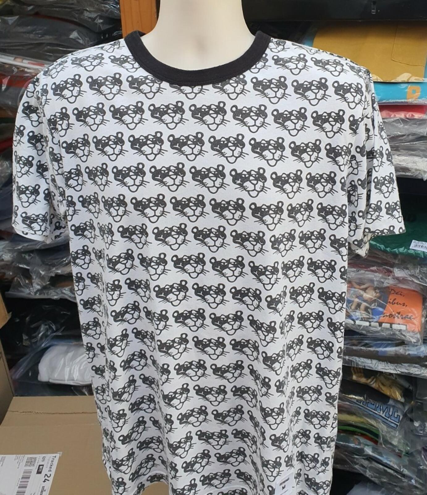 SS14 Supreme x Pink Panther Allover S/S Top M Medium Schwarz T-Shirt Selten