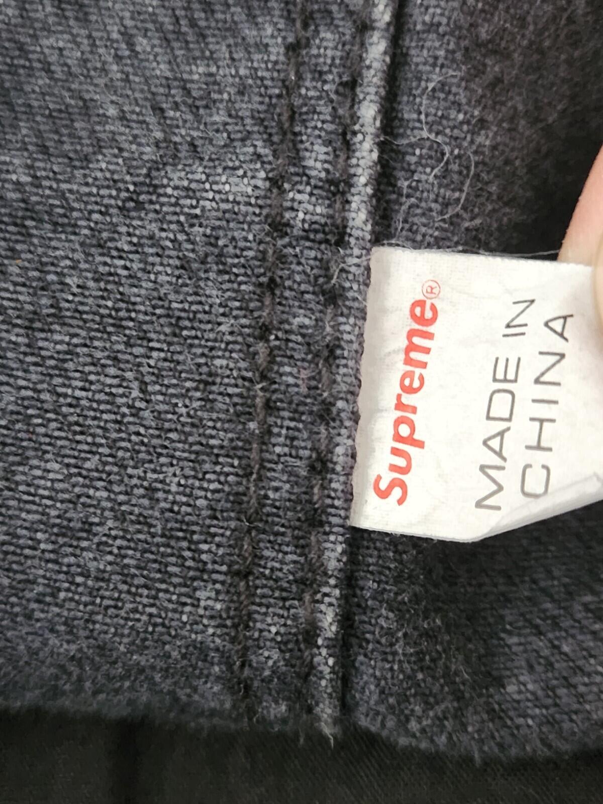 SS19 Supreme Gonz Map Denim Tote Cotton Artwork By Mark Gonzales Black Bag