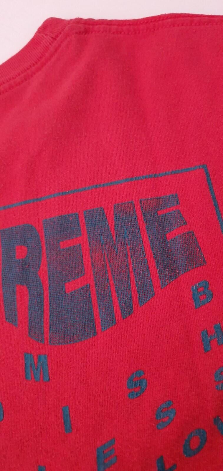 Camiseta roja talla M Supreme Cold World SS16