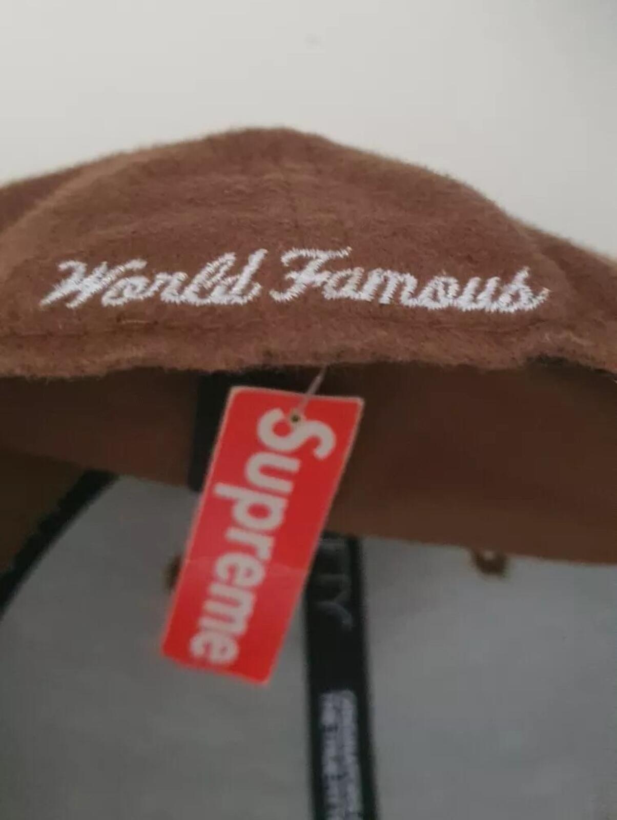 FW11 Supreme Loro Piana Box Logo New Era Hat Wool Brown Size 7 1/2