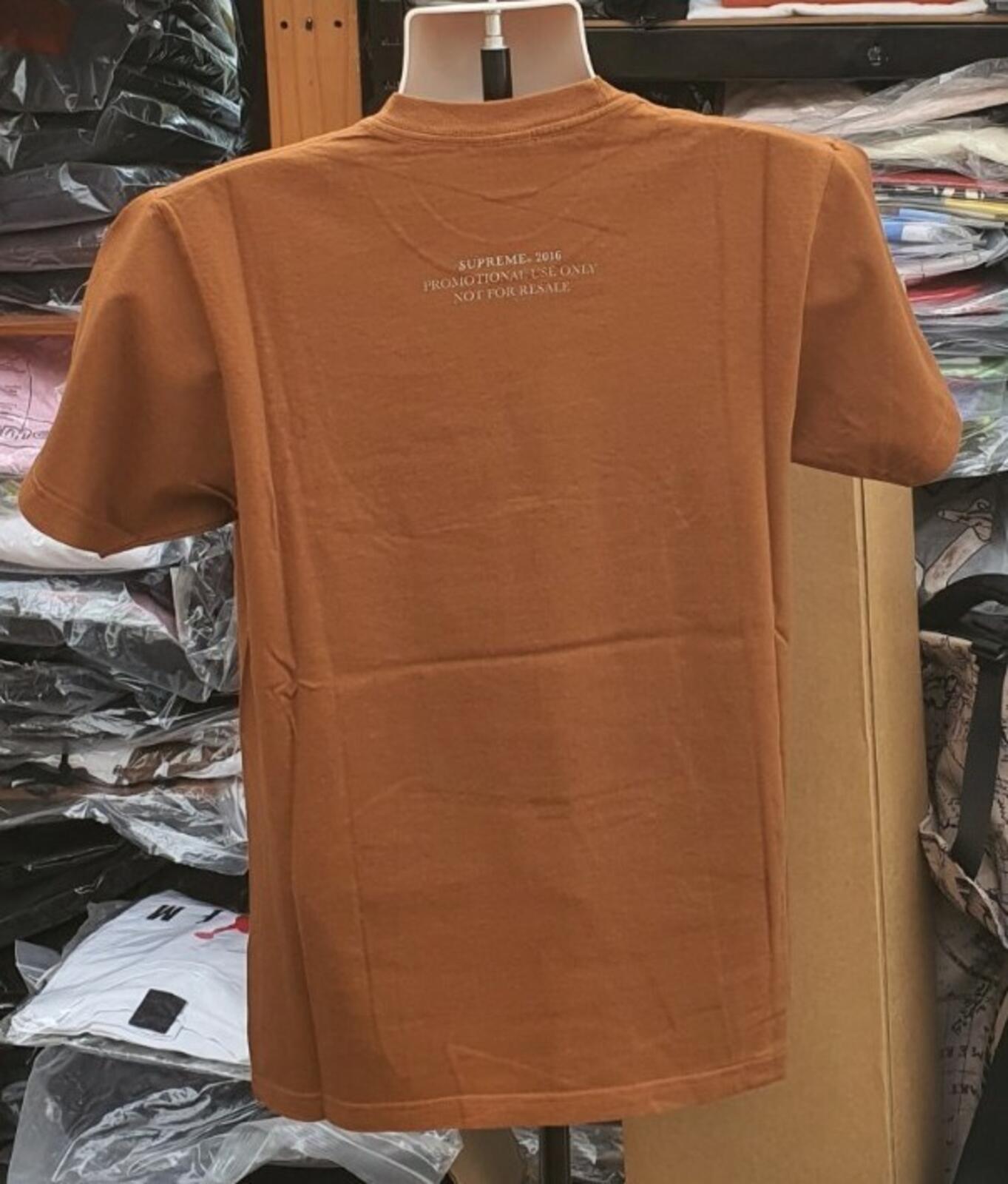 FW16 Supreme Screw brown Tee size M medium T-shirt