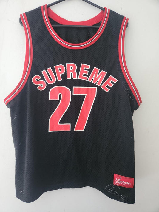 Camiseta de baloncesto Supreme SS21 talla XL color negro Top