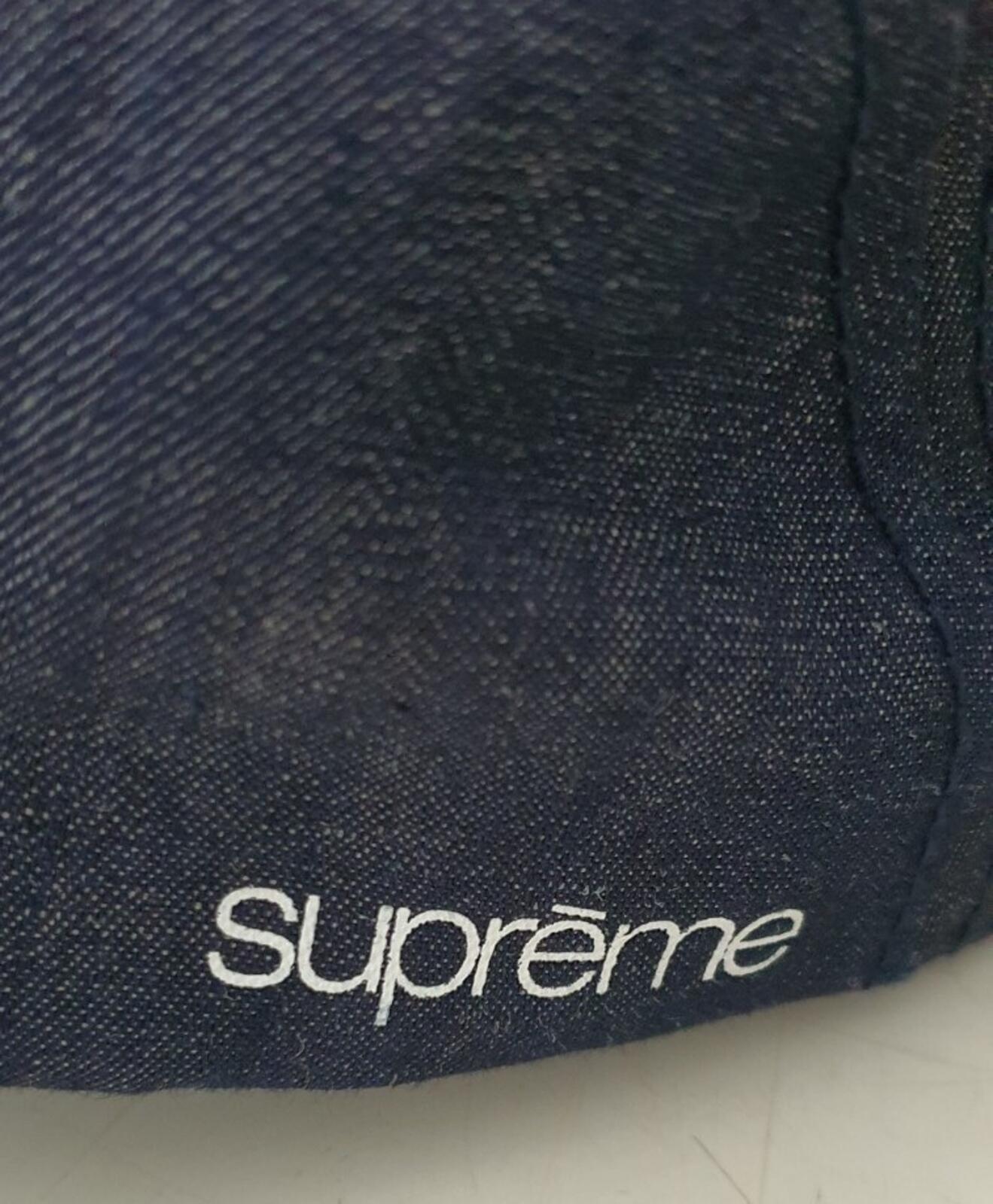 SS11 Supreme Denim Sports Cap Leinen Fitted Hat Vintage 2011 Sehr selten