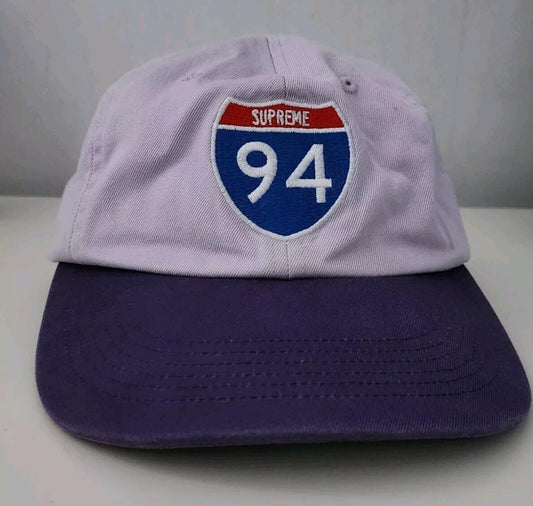 FW20 Supreme Interstate 6-panel Purple Pink Cap hat