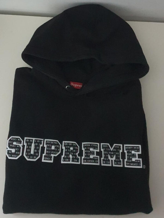 Sudadera con capucha FW19 Supreme The Most talla M, color negro