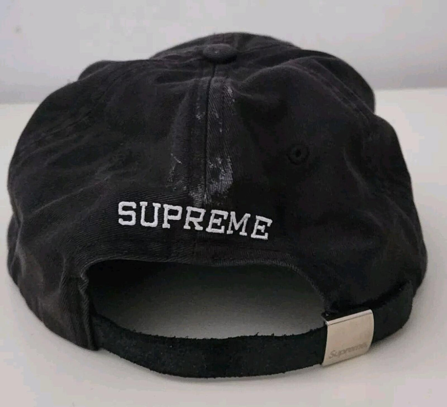 FW19 Supreme Chino Twill Gel S Logo 6-panel Green Hat Cap