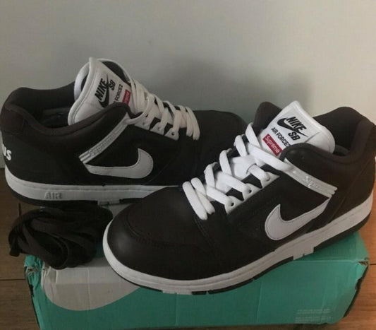 SS17 Supreme x Nike SB Air Force 2 Low Marrones Talla EE. UU. 8.5 Reino Unido 7.5 UE 42 Lote de Zapatillas