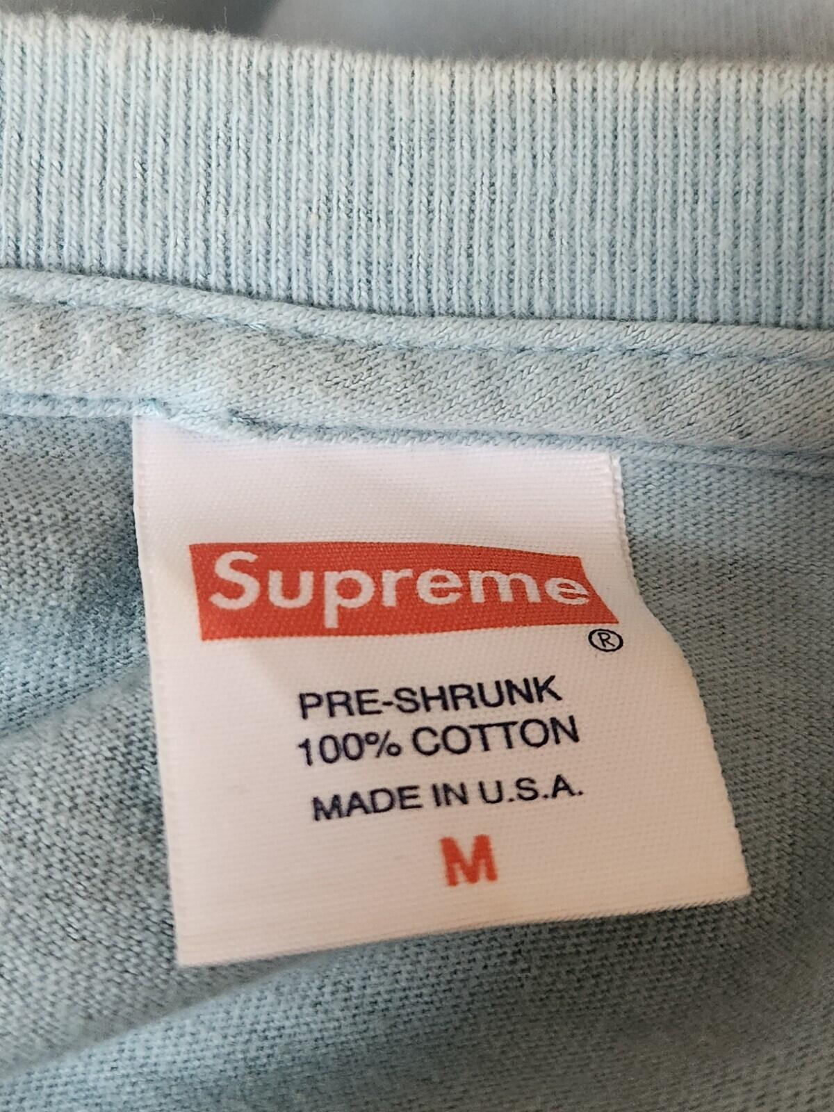 SS16 Supreme x Morrissey Photo Tee Slate Blue T-shirt size M medium