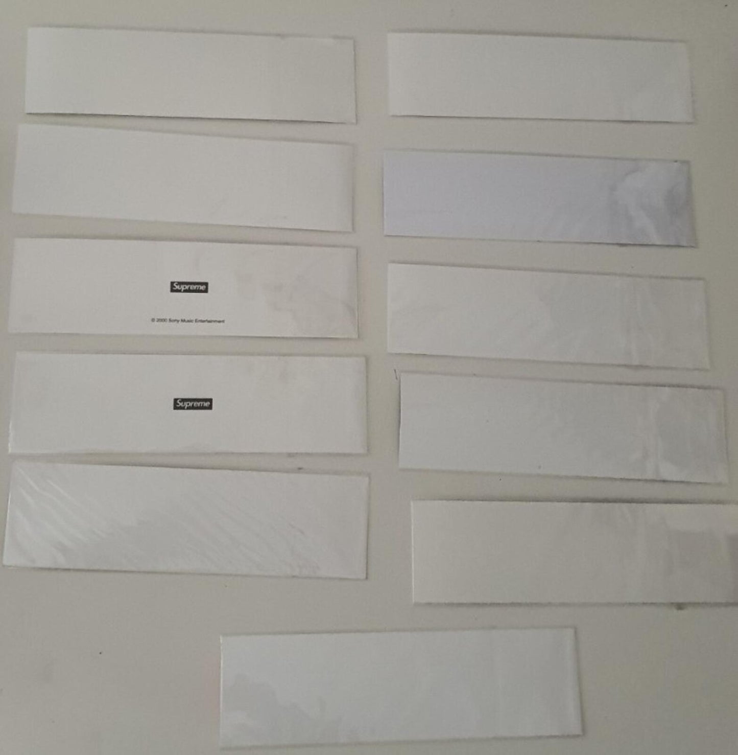 10 + 1 Supreme Box Logo stickers Rare small collection Skull Akira E.T + sleeves