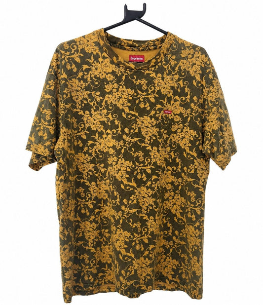 Camiseta Floral Supreme Small Box Logo SS20 Talla L
