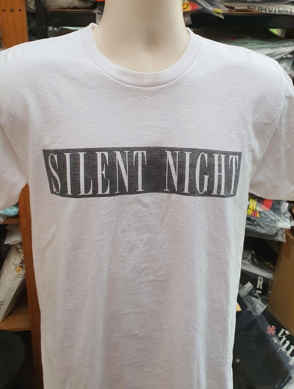 FW14 Supreme Silent Night Tee talla M mediana camiseta blanca Navidad Rara