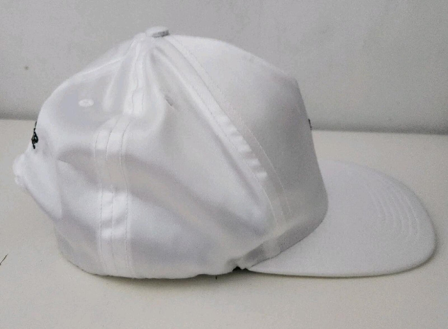 SS16 Supreme Playboy Satin 5-Panel hat white cap 2016 made in USA