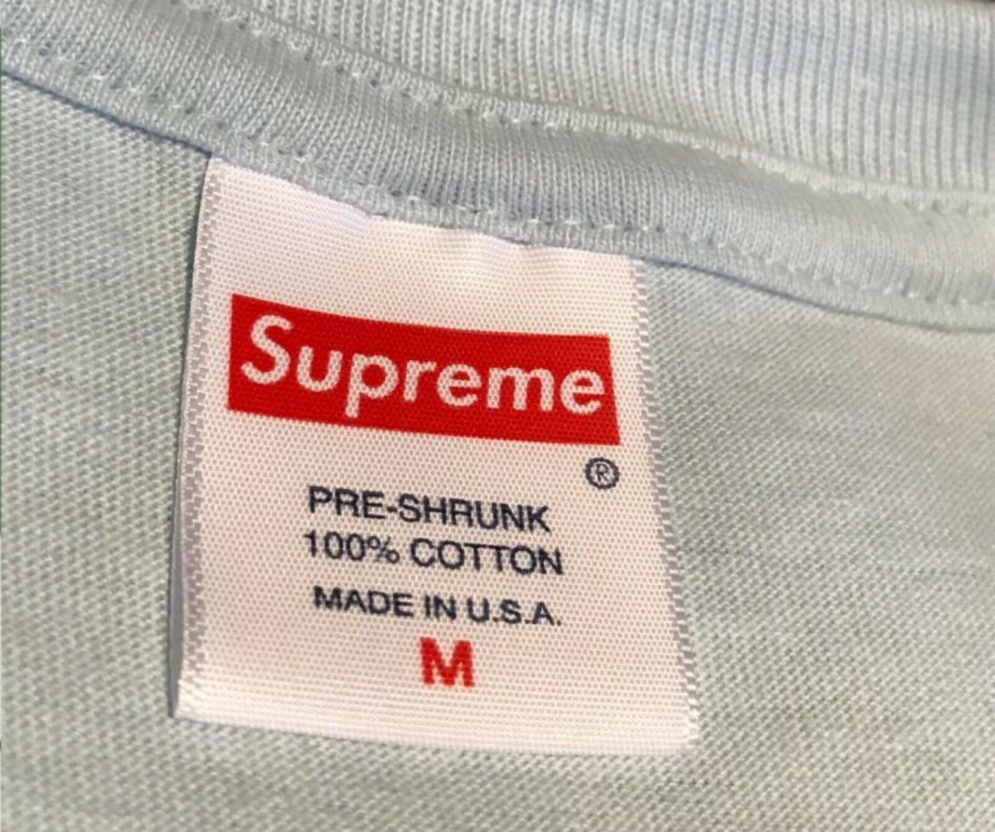 FW18 Supreme Bombay Tee palm blue T-Shirt Größe M Medium hellblau